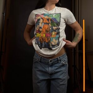 White Dragon Ball Z Short Sleeve Tee